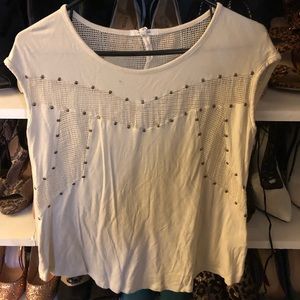 Maurice’s XS tan capped sleeve shirt.